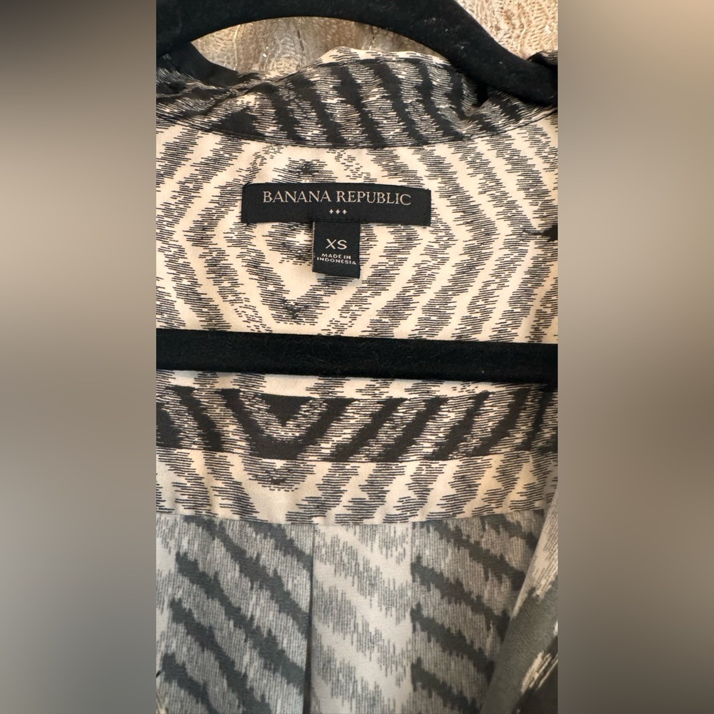 Banana Republic Factory Black and White Patterned Dress - Picture 3 of 5